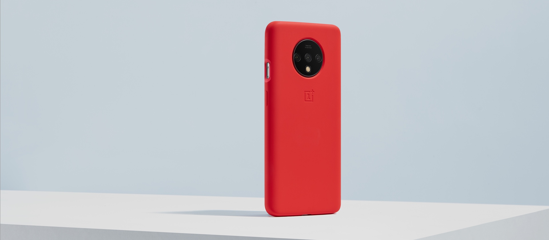 OnePlus 7T Silicone Bumper Case - Red 2