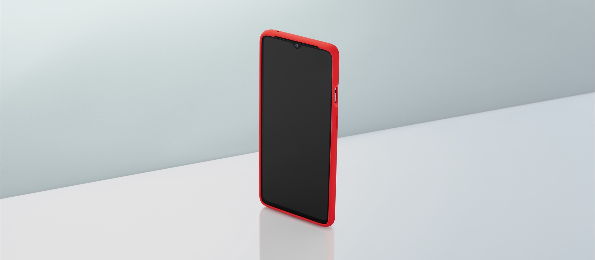 OnePlus 7T Silicone Bumper Case - Red 3